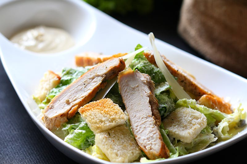 Chopped salad with grilled chicken