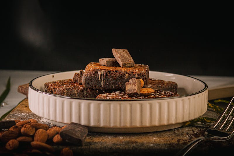 Chocolate brownie dessert